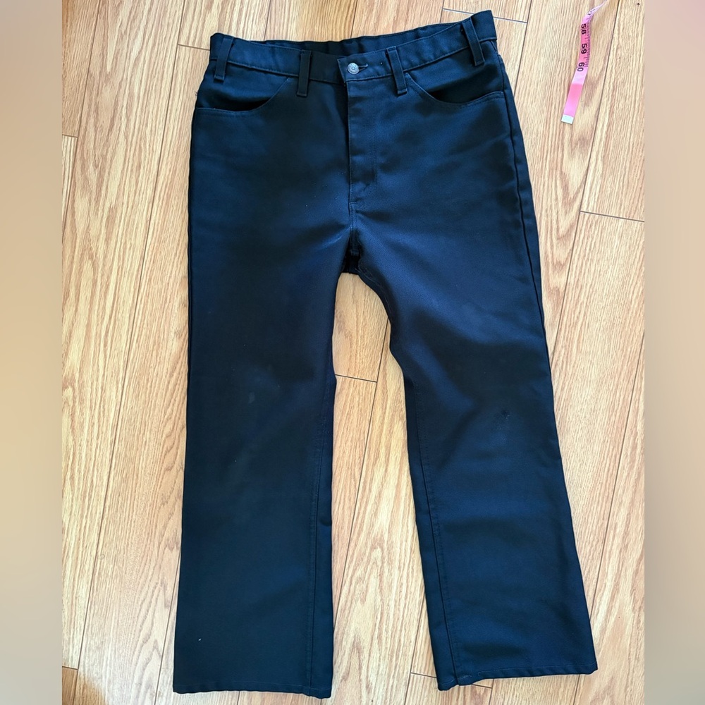 Men's Vintage Polyester Levi’s Black Jeans